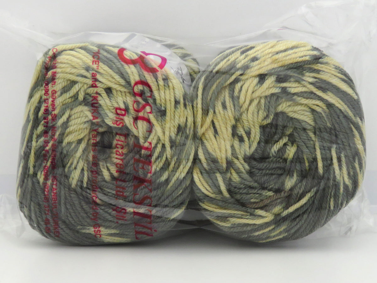 Ice Yarns Kuchen Wolldesign – Grautöne, Creme – 20 % Wolle, 80 % Acryl