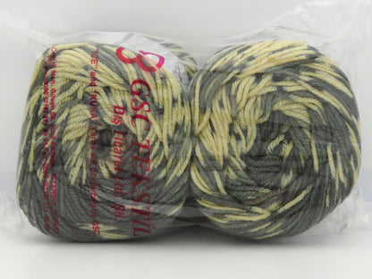 Ice Yarns Kuchen Wolldesign – Grautöne, Creme – 20 % Wolle, 80 % Acryl