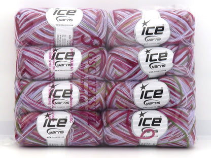 Toucan Lilac, Pink, Green, Burgundy, Khaki fnt2-82769