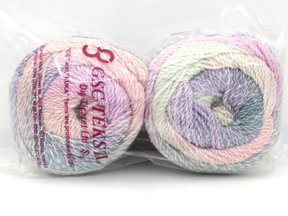 Mosaic Cotton Pink, Lilac, Light Turquoise, Cream, Mint Green fnt2-82813