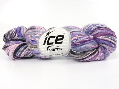 Bamboo Wool Handpaint Purple Shades, Pink Shades, Grey Shades Sku:fnt2-82923