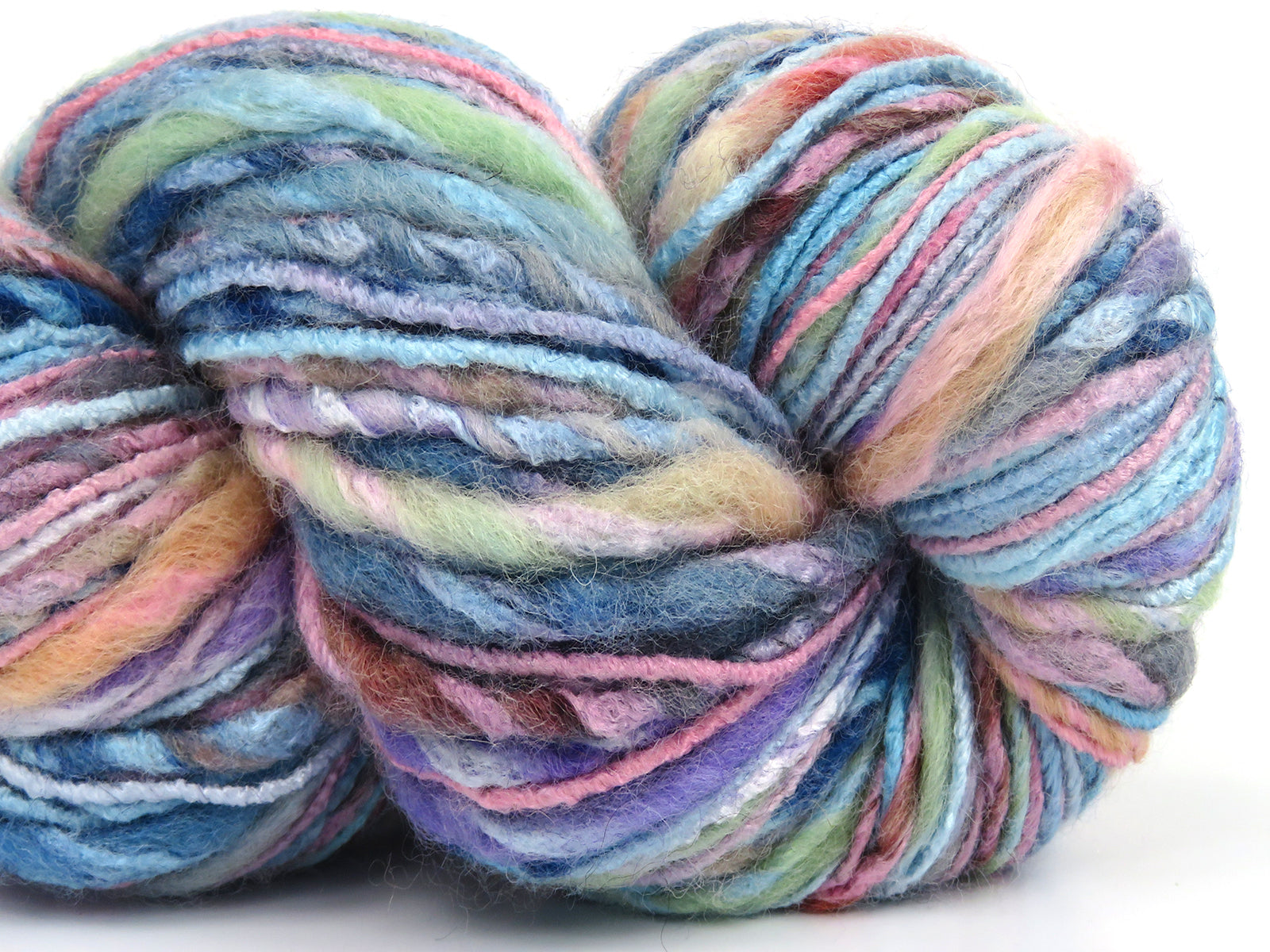 Bamboo Wool Handpaint Blue Shades, Pink, Salmon, Camel, Green Sku:fnt2-82929