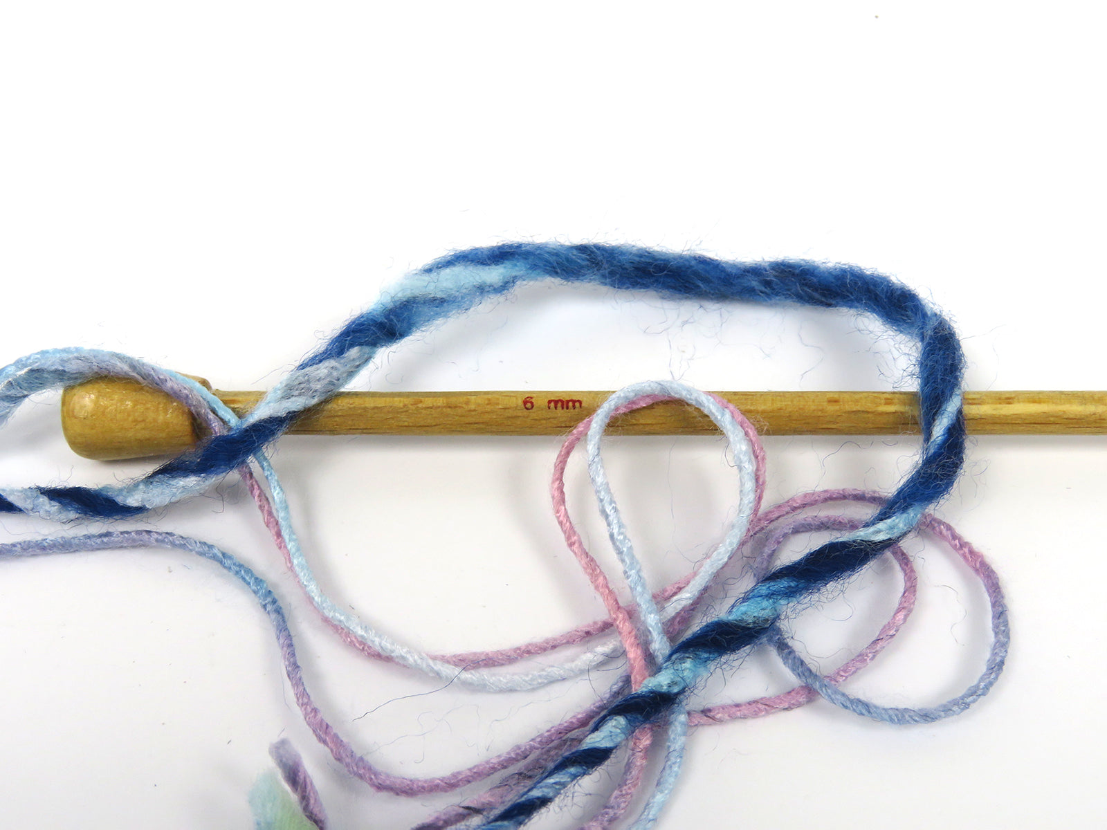 Bamboo Wool Handpaint Blue Shades, Pink, Salmon, Camel, Green Sku:fnt2-82929