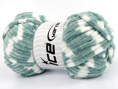 Chenille Baby Colors Green, White fnt2-82930