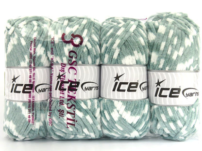 Chenille Baby Colors Green, White fnt2-82930