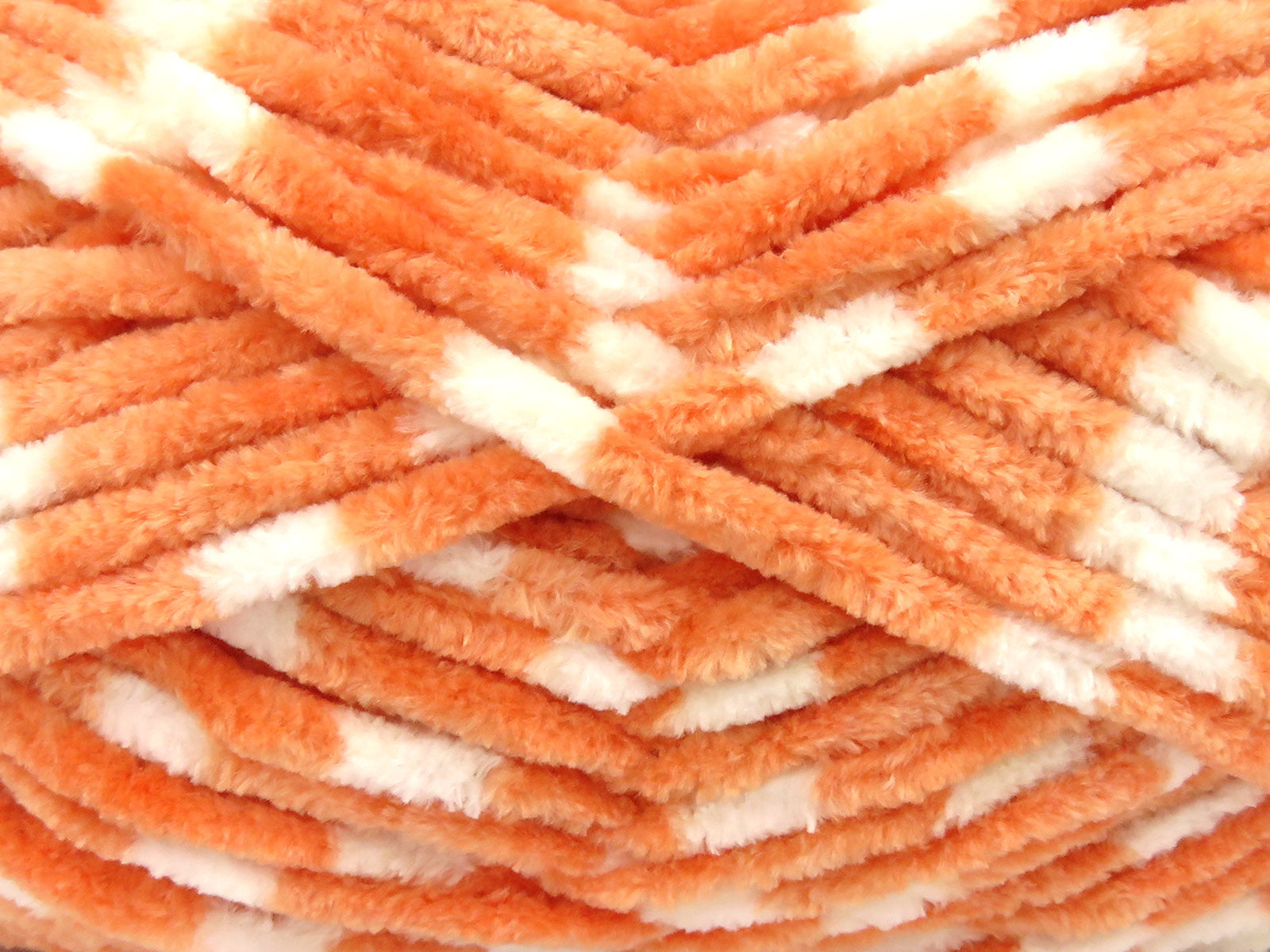 Chenille Baby Colors Salmon, White fnt2-82932