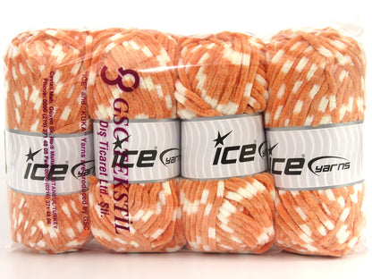 Chenille Baby Colors Salmon, White fnt2-82932