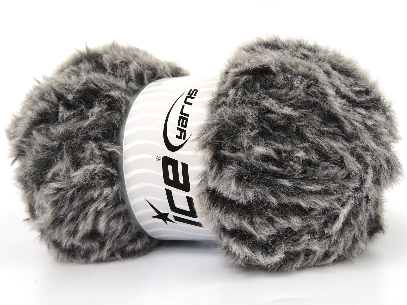 Bunny Fur Dark Grey, White Sku:fnt2-82970