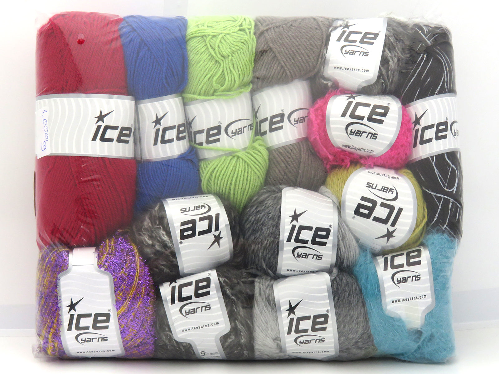 Mixed Lot Multicolor Fancy Yarns fnt2-83129