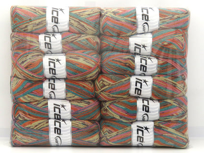 Mixed Lot Multicolor Multicolor Sock Yarns fnt2-83133