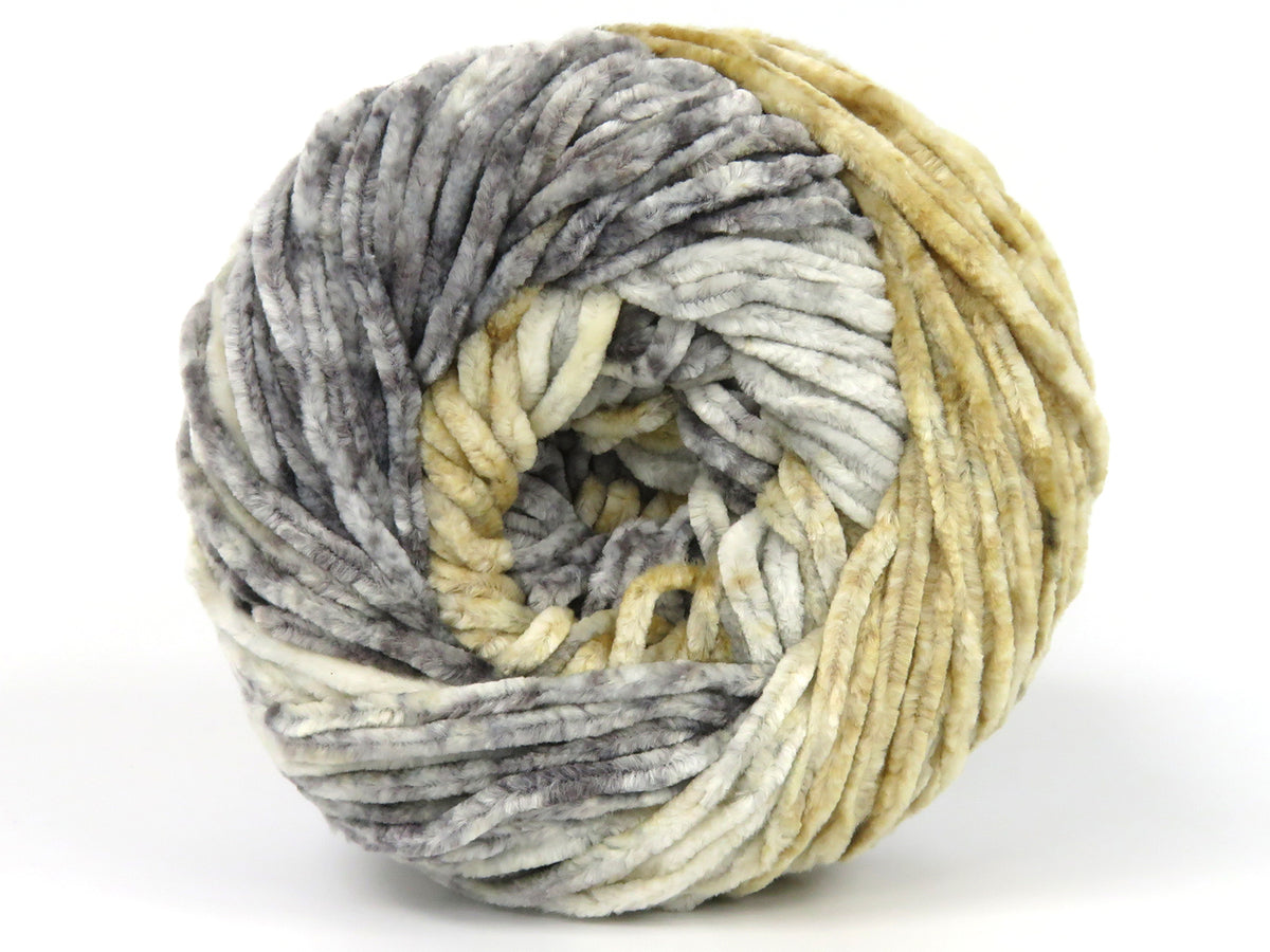 Chenille Splash Grey Shades, Cream Shades fnt2-83251