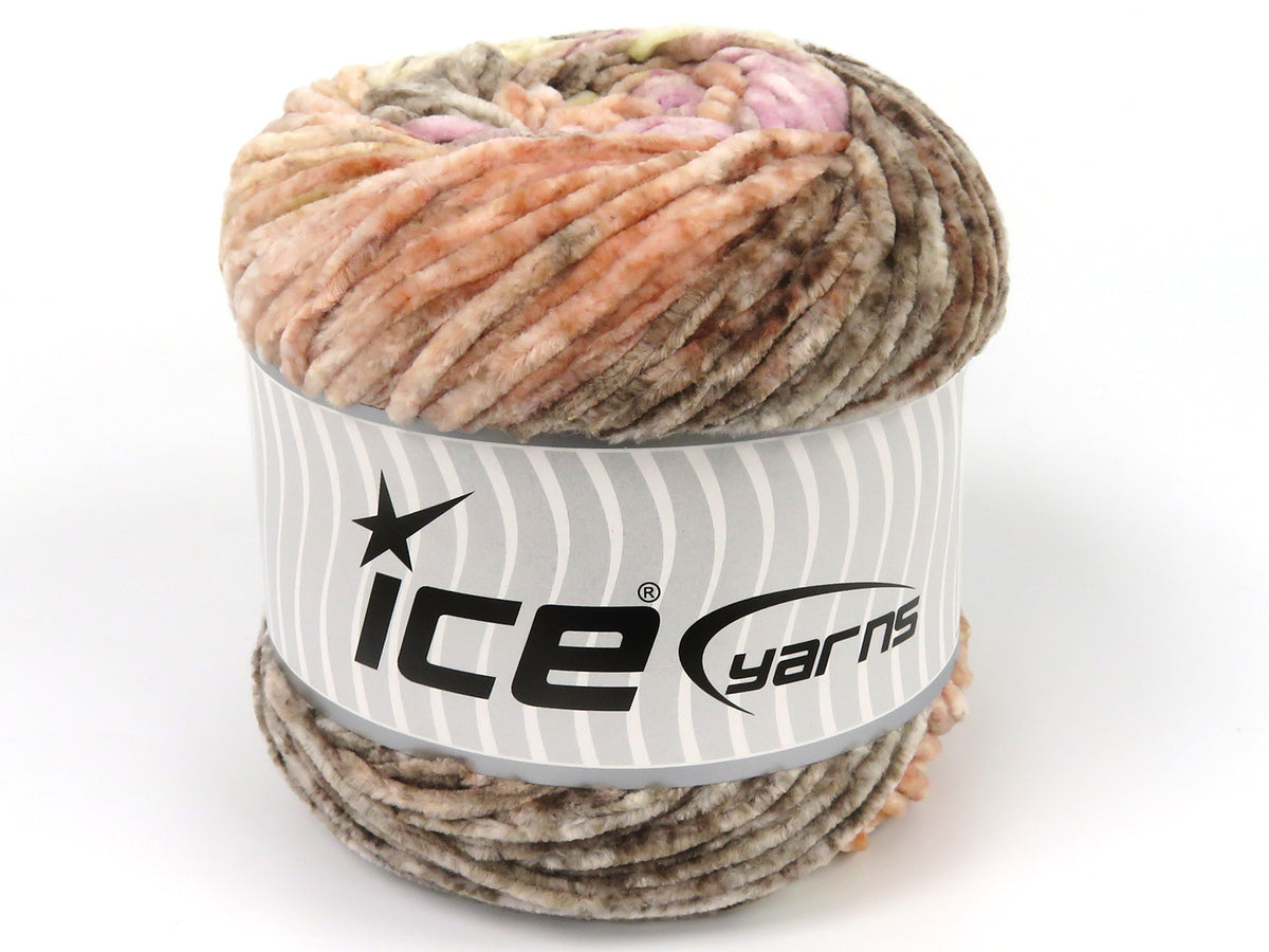 Chenille Splash Salmon Shades, Brown Shades, Lilac Shades fnt2-83254