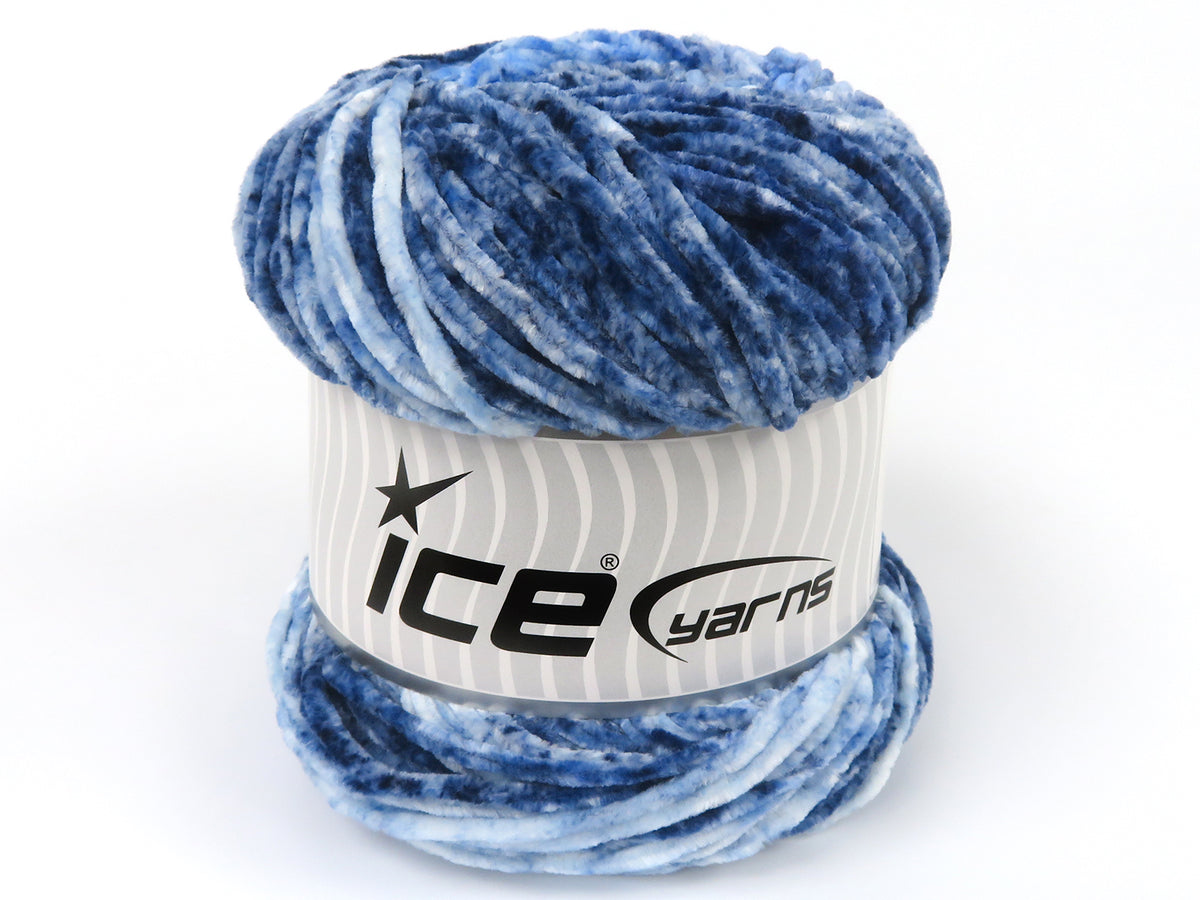 Chenille Splash Blue Shades fnt2-83257