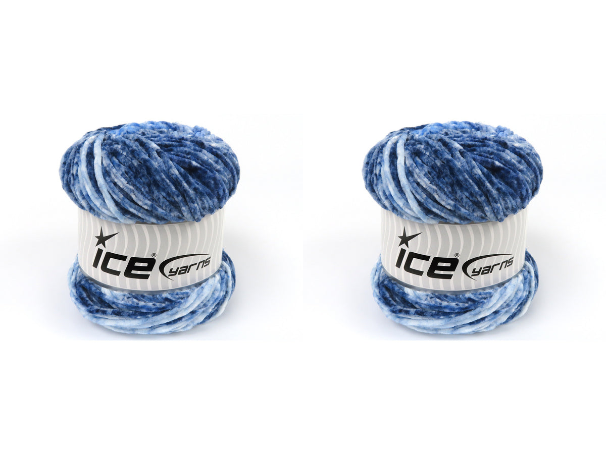 Chenille Splash Blue Shades fnt2-83257