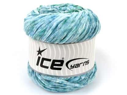 Chenille Splash Green Shades, Blue Shades fnt2-83259
