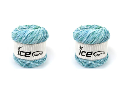 Chenille Splash Green Shades, Blue Shades fnt2-83259
