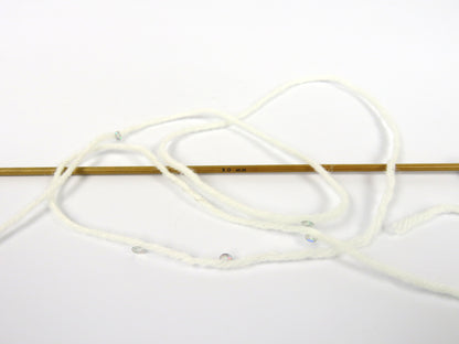 Alpaca Paillette White fnt2-83262