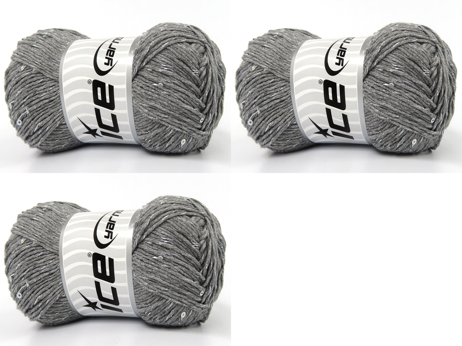 Natural Cotton Paillette Grey fnt2-83276