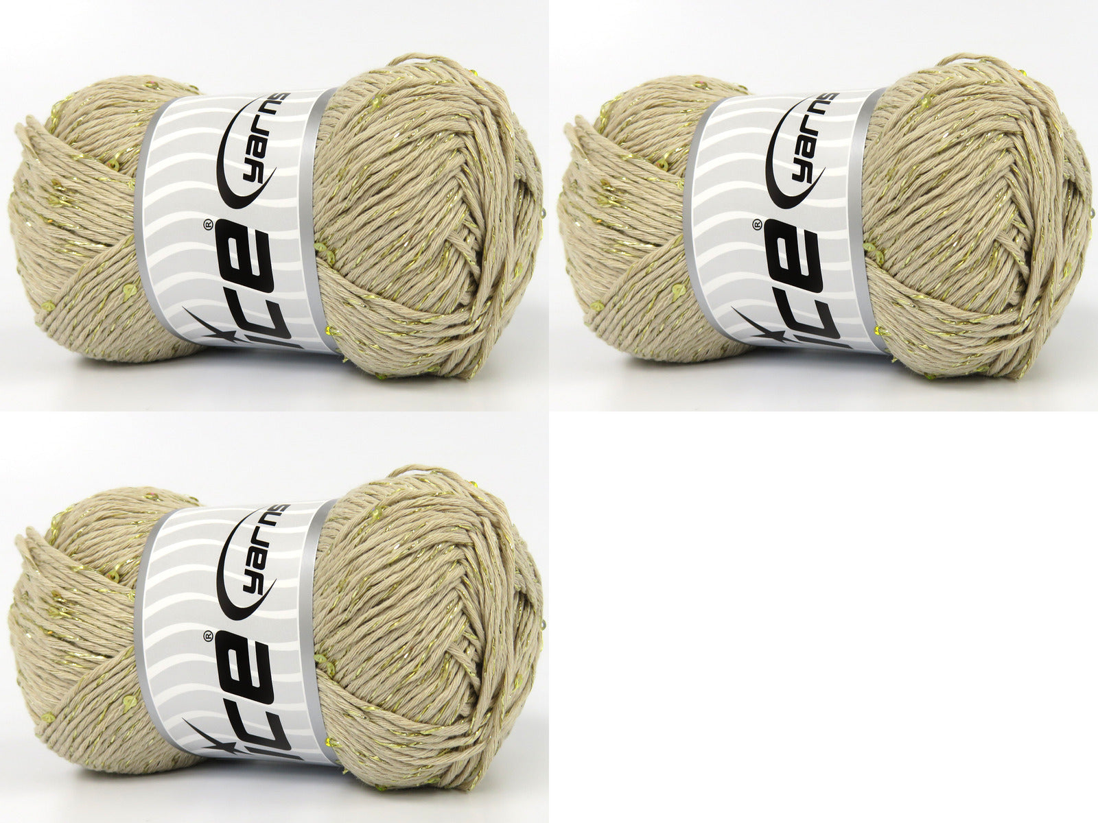 Natural Cotton Paillette Dark Cream fnt2-83277