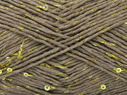 Natural Cotton Paillette Light Camel fnt2-83278