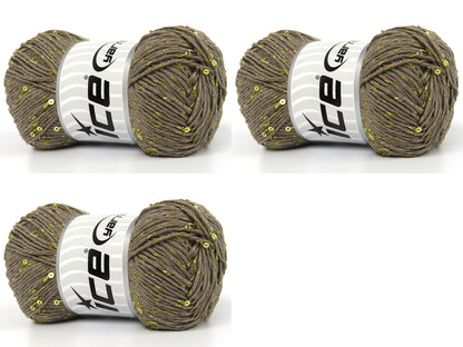 Natural Cotton Paillette Light Camel fnt2-83278