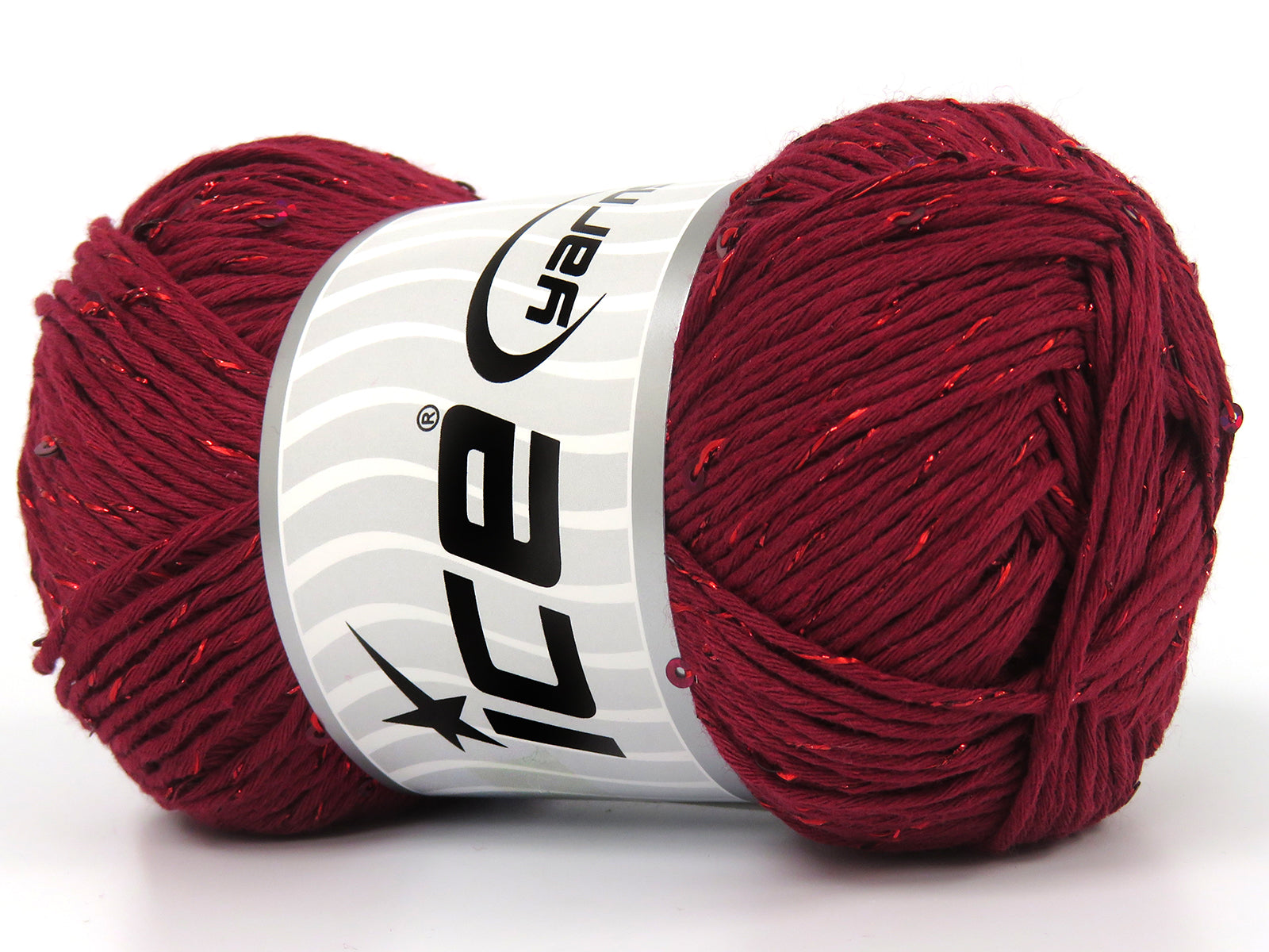 Natural Cotton Paillette Burgundy fnt2-83280
