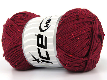 Natural Cotton Paillette Burgundy fnt2-83280