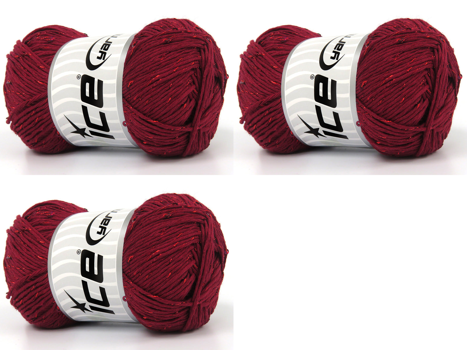 Natural Cotton Paillette Burgundy fnt2-83280