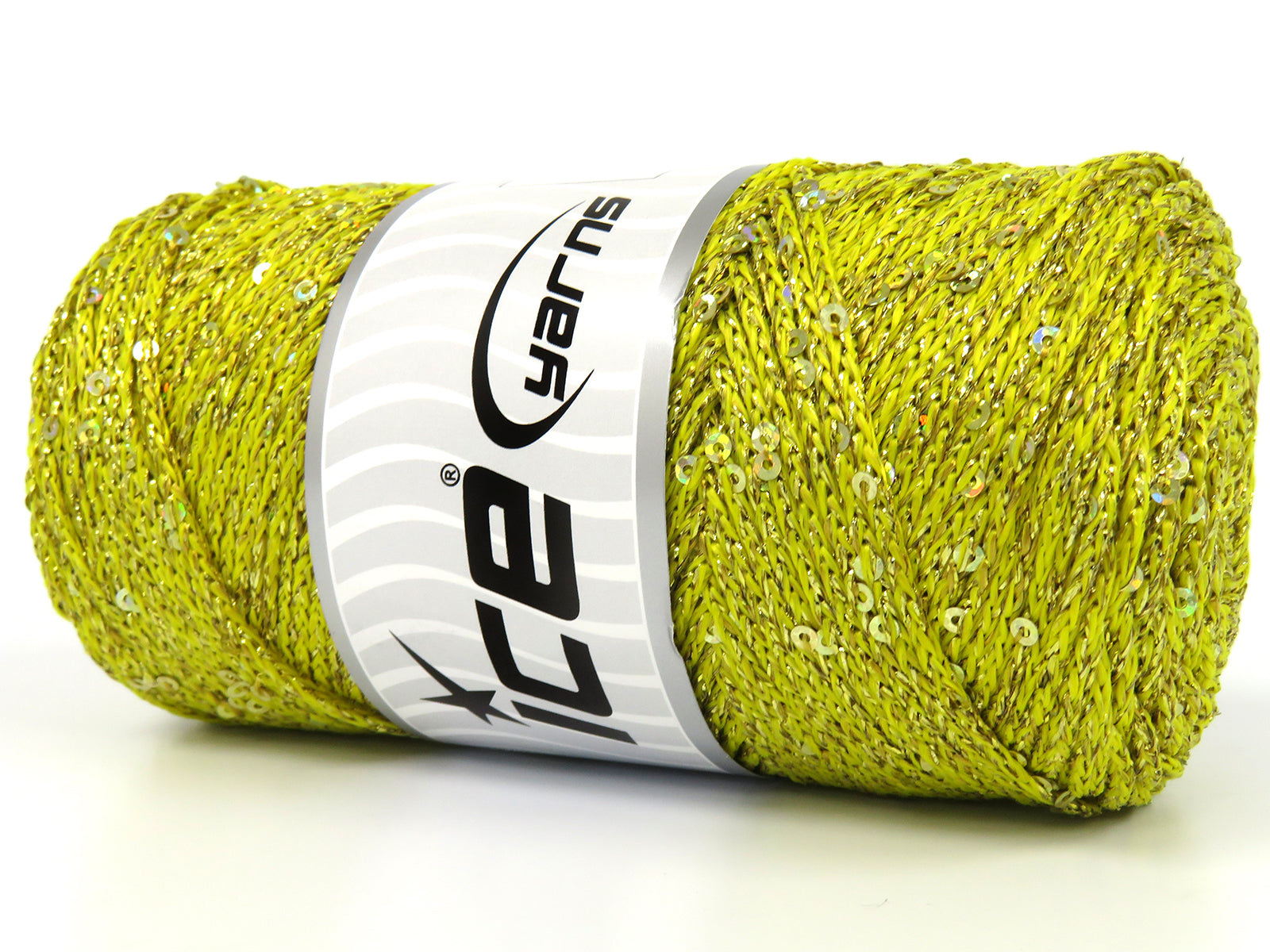 Macrame Glitz Paillette Olive Green fnt2-83287