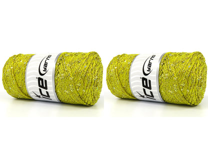 Macrame Glitz Paillette Olive Green fnt2-83287