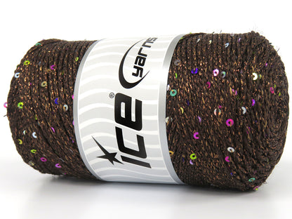 Macrame Glitz Paillette Brown fnt2-83290