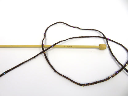 Macrame Glitz Paillette Brown fnt2-83290