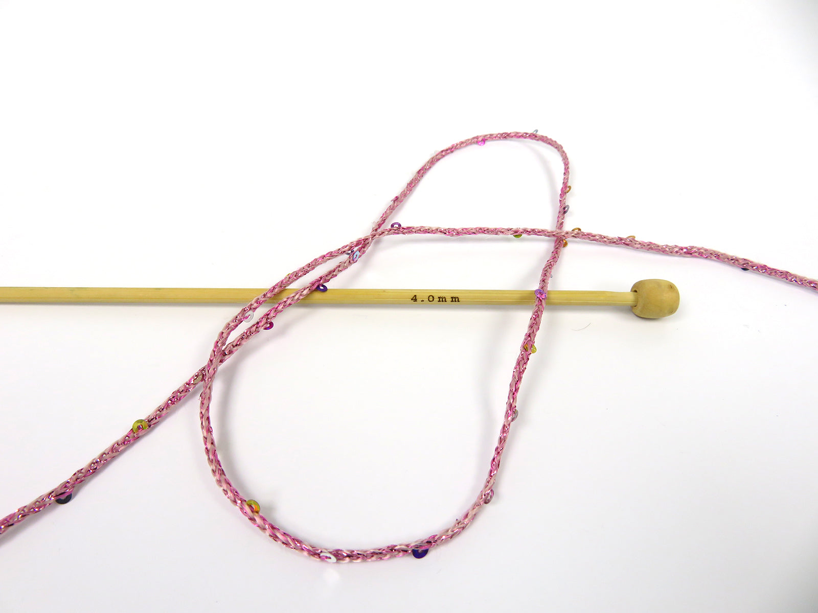 Macrame Glitz Paillette Pink fnt2-83291