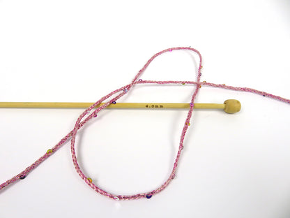 Macrame Glitz Paillette Pink fnt2-83291