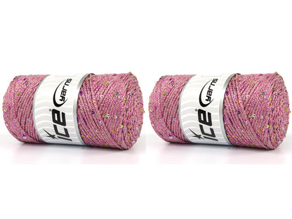 Macrame Glitz Paillette Pink fnt2-83291