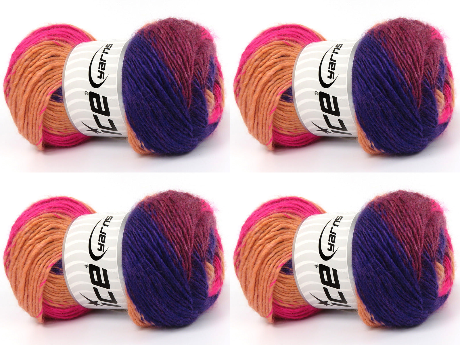 Rainbow Purple, Burgundy, Pink, Light Salmon fnt2-83312