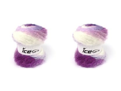 Bella Mohair Ecru, Purple Shades fnt2-83317