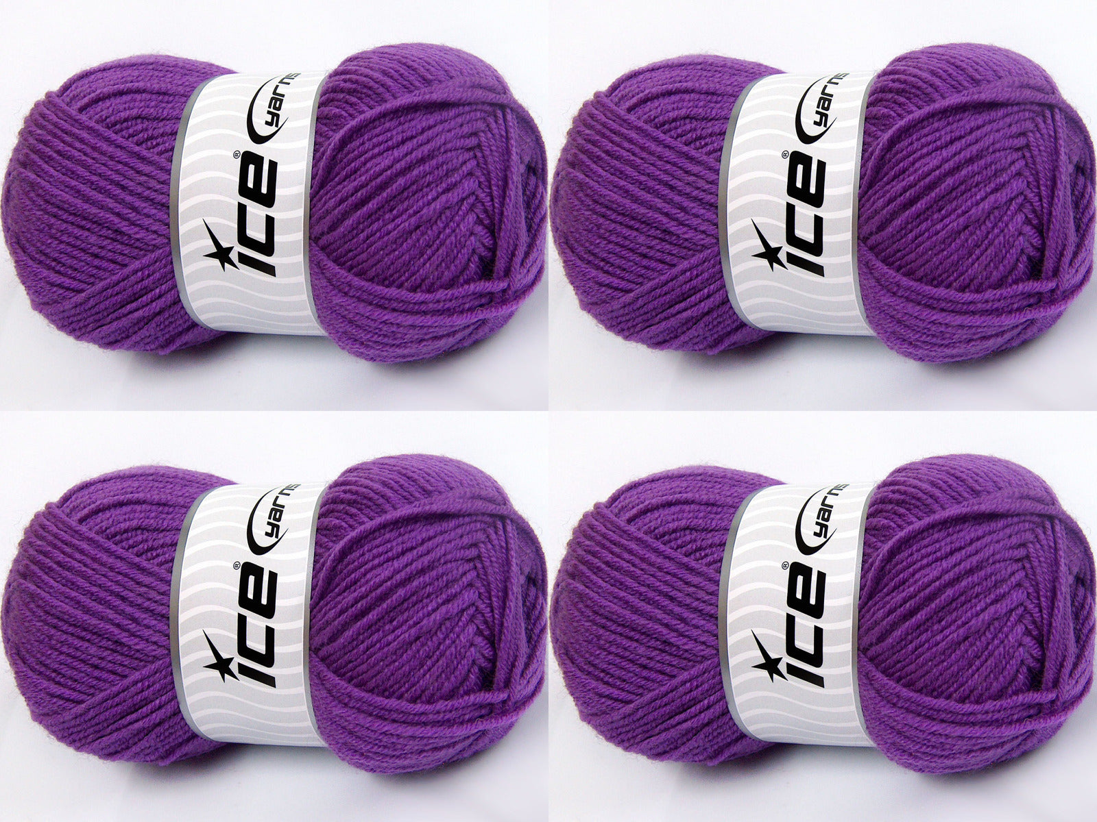 Merinos Light Purple Wool Knitting Yarn Fast Shipping Ice