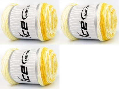 Baby Dream Batik Yellow Shades, White fnt2-83340