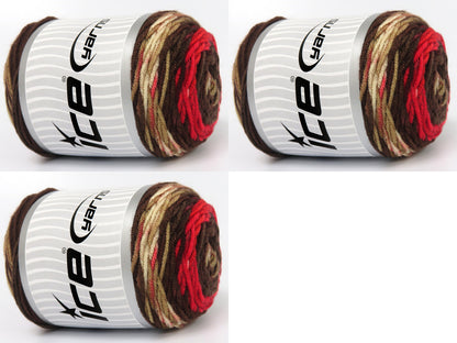 Baby Dream Batik Brown Shades, Cream, Red fnt2-83345