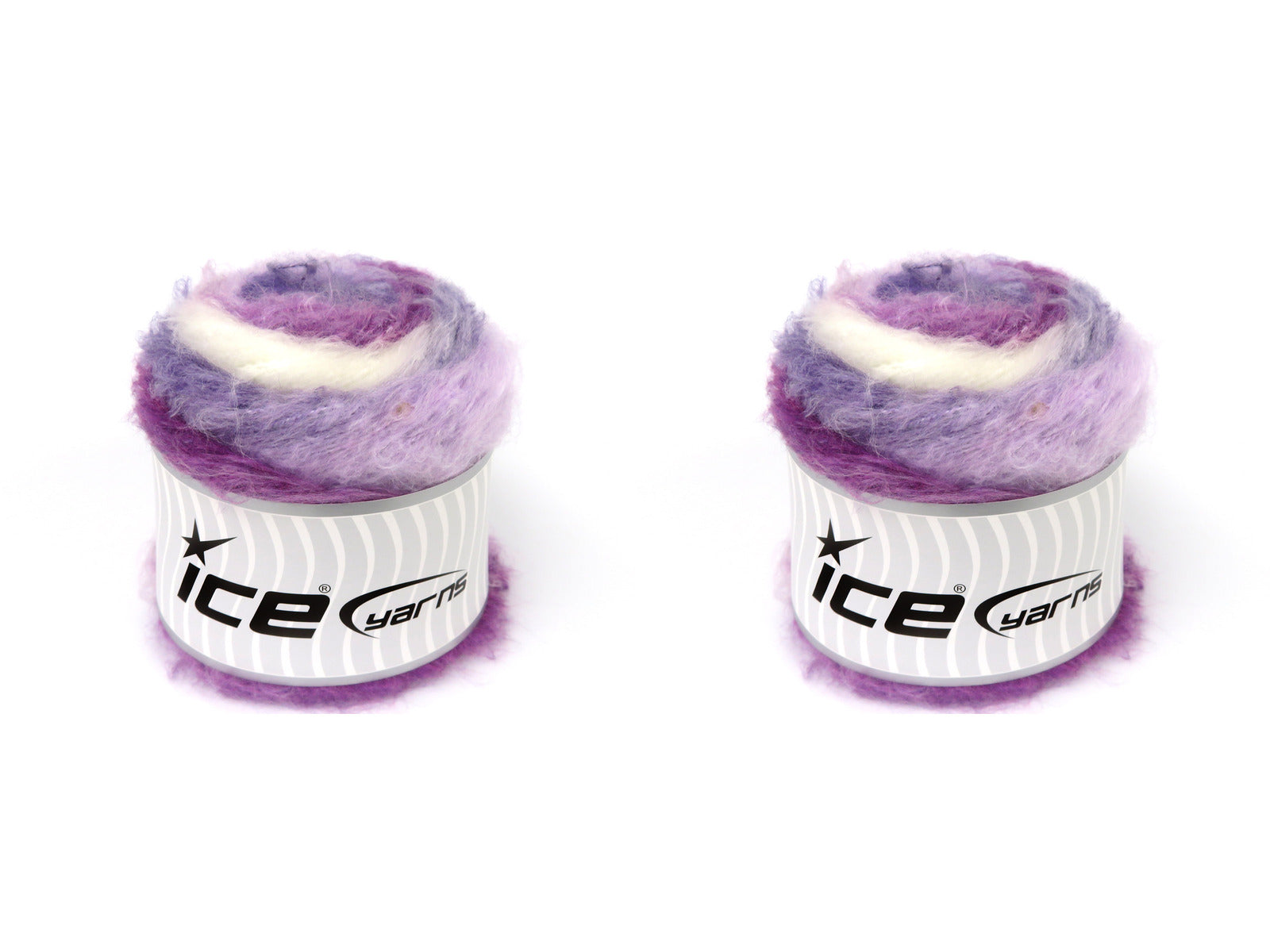 Cakes Fancy Mohair Ecru, Purple Shades fnt2-83353