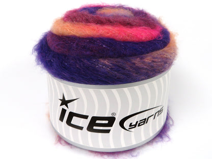Cakes Fancy Mohair Purple, Burgundy, Pink, Light Salmon fnt2-83355