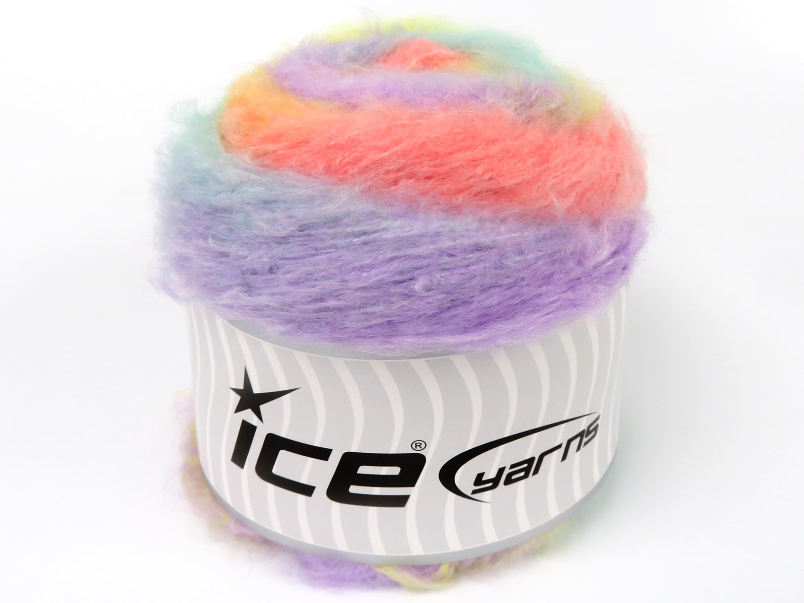 Cakes Fancy Mohair Mint Green, Yellow, Light Salmon, Lilac fnt2-83357