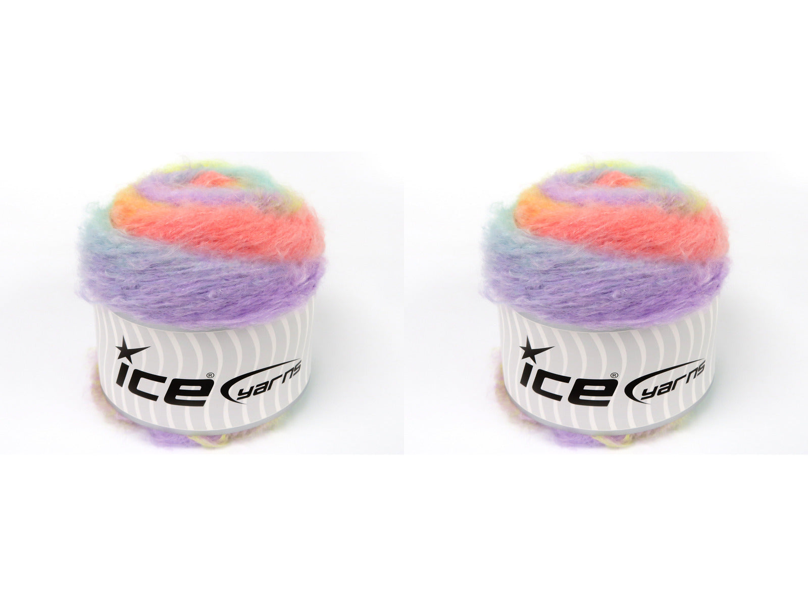 Cakes Fancy Mohair Mint Green, Yellow, Light Salmon, Lilac fnt2-83357