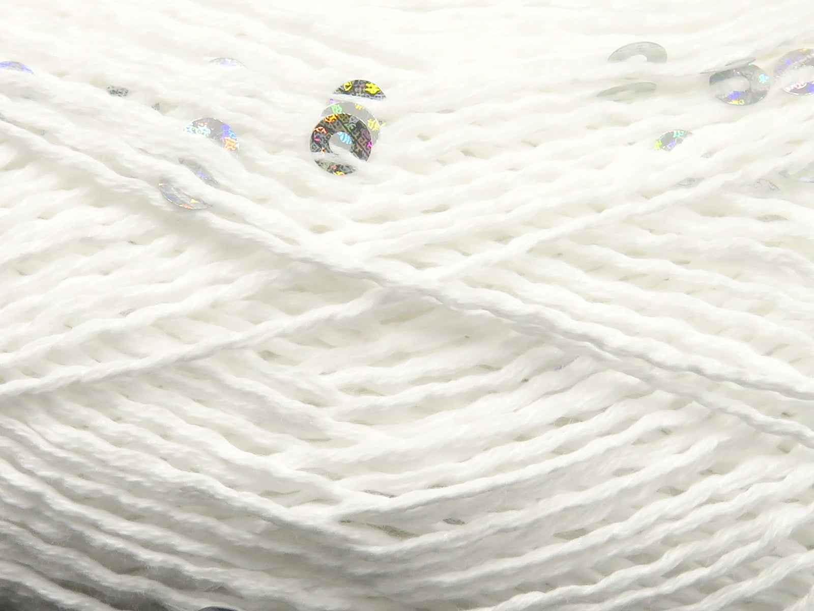 Natural Cotton Light Paillette White fnt2-83366