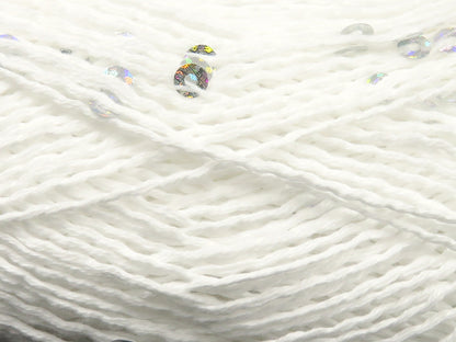 Natural Cotton Light Paillette White fnt2-83366
