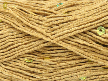 Natural Cotton Light Paillette Light Camel fnt2-83368