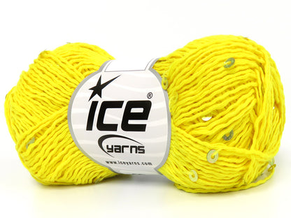 Natural Cotton Light Paillette Yellow fnt2-83369