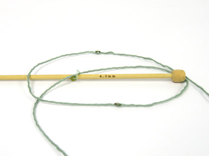 Natural Cotton Light Paillette Water Green fnt2-83370