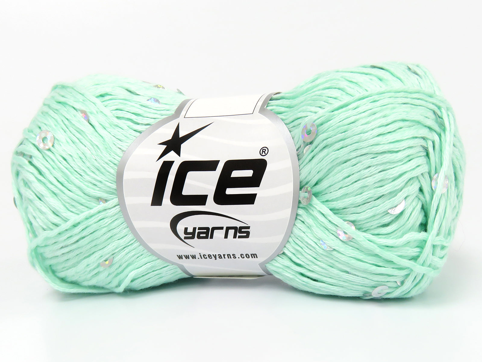 Natural Cotton Light Paillette Mint Green fnt2-83371